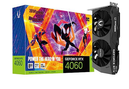 Picture of ZOTAC Gaming GeForce RTX 4060 8GB OC Spider-Man: Across The Spider-Verse Inspired Graphics Card Bundle, ZT-D40600P-10SMP