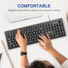 Picture of Rii RK907 Ultra-Slim Compact USB Wired Keyboard for Mac and PC,Windows 10/8 / 7 / Vista/XP (Black) (Keyboard-1PCS)