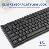 Picture of Rii RK907 Ultra-Slim Compact USB Wired Keyboard for Mac and PC,Windows 10/8 / 7 / Vista/XP (Black) (Keyboard-1PCS)