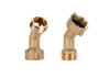 Picture of Camco 45 Degree Hose Elbow | Eliminates Stress and Strain On RV Water Intake Hose Fittings |Solid Brass | 2-Pack (22607)