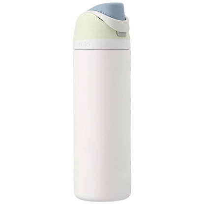 Picture of Owala FreeSip Insulated Stainless Steel Water Bottle with Straw for Sports and Travel, BPA-Free, 40oz, Iced Breeze
