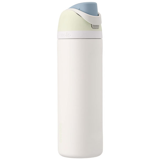 Picture of Owala FreeSip Insulated Stainless Steel Water Bottle with Straw for Sports and Travel, BPA-Free, 40oz, Iced Breeze