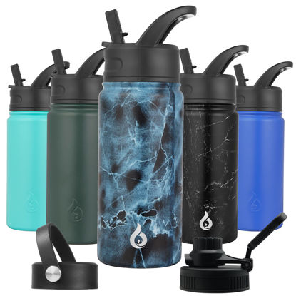 Iron Flask 40oz Wide Mouth Sports Water Bottle - 3 Lids, Leak Proof, Double  Walled Vacuum Insulated - Dark Night : Target