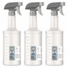 Picture of MR.SIGA 24 oz Empty Plastic Spray Bottles for Cleaning Solutions, Heavy Duty Household Reusable Spray Bottles with Measurements and Adjustable Leak Proof Nozzle, 3 Pack