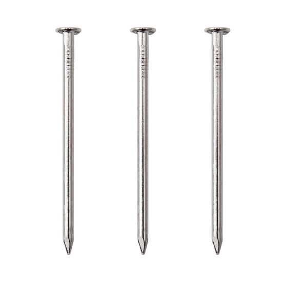 Picture of 120pcs Hardware Nails, 2 Inches Nickel Plated Hanging Nails, Wall Nails for Hanging, Wood Nails, Long Nails (2 In)