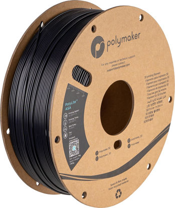 Picture of Polymaker ASA Filament 1.75mm Black, 1kg ASA 3D Printer Filament, Heat & Weather Resistant - ASA 3D Filament Perfect for Printing Outdoor Functional Parts, Dimensional Accuracy +/- 0.03mm