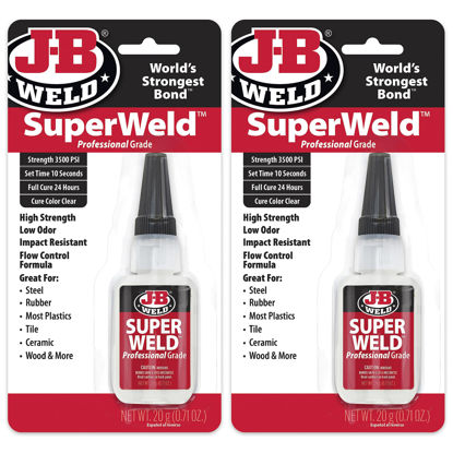Picture of J-B Weld Superglue 20g 2 Pack - SuperWeld Professional Grade