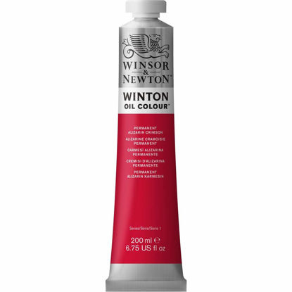 Picture of Winsor & Newton Winton Oil Color, 200ml (6.75-oz) Tube, Permanent Alizarin Crimson