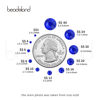 Picture of Beadsland Hotfix Rhinestones, 2880pcs Flatback Crystal Rhinestones for Crafts Clothes DIY Decorations, Sapphire, SS8, 2.3-2.5mm