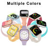 Picture of DYKEISS Sport Slim Silicone Band Compatible for Apple Watch Band 38mm 42mm 40mm 44mm 41mm 45mm 49mm, Thin Soft Narrow Replacement Strap Wristband for iWatch Ultra Series 8/7/SE/6/5/4/3/2/1 Women Men