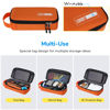 Picture of ECHSRT Pencil Case for Men Women, Large Pen Bag for Adults, Portable Pencil Pouch Aesthetic with Handle, Zipper Cases for Office Organizer Orange Pencil Cases