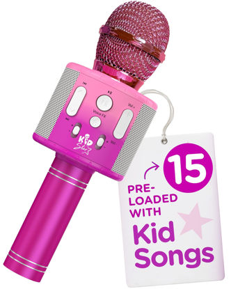 Picture of Move2Play, Kids Star Karaoke | Kids Microphone | Includes Bluetooth & 15 Pre-Loaded Nursery Rhymes | Birthday Gift for Girls, Boys & Toddlers | Girls Toy Ages 2, 3, 4-5, 6+ Years Old