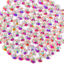 Picture of Beadsland 1440 Pieces Flat Back Crystal Rhinestones Round Gems, Transparent AB,SS12,3.0-3.2mm