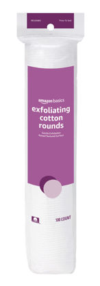 Picture of Amazon Basics Exfoliating Cotton Rounds, 100 Count
