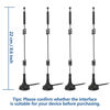 Picture of Bingfu Dual Band WiFi 2.4GHz 5GHz 5.8GHz 9dBi Magnetic Base MIMO RP-SMA Male Antenna 4-Pack for WiFi Router Wireless Network Card USB Adapter Security IP Camera