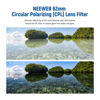 Picture of NEEWER 62mm Polarizer Filter 30 Layer Multi Resistant Nano Coated Circular Polarizing Filter(CPL) with HD Optical Glass/Ultra Slim Frame, Reduce Glare/Enhance Contrast/Reduce Reflection