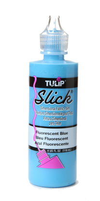 Picture of Tulip Dimensional Fabric Paint 41429 Dfpt 4Oz Fluorescnt, 4 Ounces, Slick Neon Blue, 4 Fl Oz