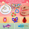 Picture of 1000+ pcs Pony Beads, Multi-Colored Bracelet Beads, Beads for Hair Braids, Beads for Crafts, Plastic Beads, Hair Beads for Braids (Medium Pack, Classic)…
