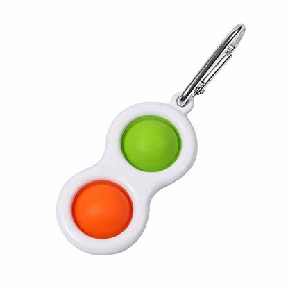 Picture of Fidget Toy,Portable Simple Dimple Sensory Toys for Kids Adults - Green&Orange