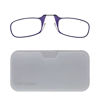 Picture of ThinOptics unisex adult Universal Pod Case + Reading Glasses, Purple Frames White Case, 1 x US