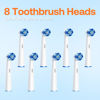 Picture of Bitvae R2 Rotating Electric Toothbrush for Adults with 8 Brush Heads, 5 Modes Rechargeable Power Toothbrush with Pressure Sensor, Purple