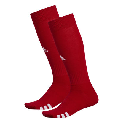 Picture of adidas unisex Rivalry Soccer (2-pair) OTC Sock Team, Team Power Red/White, Small US