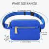 Picture of ZORFIN Fanny Packs for Women Men, Crossbody Fanny Pack, Belt Bag with Adjustable Strap, Fashion Waist Pack for Outdoors/Workout/Traveling/Casual/Running/Hiking/Cycling (Klein Blue)