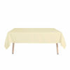 Picture of sancua Rectangle Tablecloth - 90 x 156 Inch - Water Resistant Spill Proof Washable Polyester Table Cloth, Decorative Fabric Table Cover for Dining Table, Buffet Parties and Camping, Beige