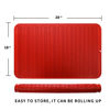Picture of MicoYang Silicone Dish Drying Mat for Multiple Usage,Easy clean,Eco-friendly,Heat-resistant Silicone Mat for Kitchen Counter or Sink,Refrigerator or Drawer Liner Red XXXL 28 inches x 18 inches