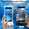Picture of TORRAS Icecube IPX8 Waterproof Phone Pouch, Underwater Screen Touchable, Waterproof Phone Case for Snorkeling, Adjustable Lanyard, Beach Accessories for iPhone 14 Pro Max/ 13/12/ Samsung, White-6.9''