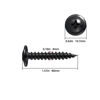 Picture of (150 pcs)#8×1-1/2" Black Truss Head Wood Screws Quick Metal Self Tapping Zinc Oxide