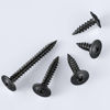 Picture of (150 pcs)#8×1-1/2" Black Truss Head Wood Screws Quick Metal Self Tapping Zinc Oxide
