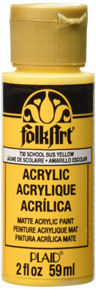 Picture of FolkArt Acrylic Paint in Assorted Colors (2 oz), 736, School Bus Yellow
