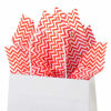 Picture of Flexicore Packaging Red Chevron Print Gift Wrap Tissue Paper Size: 15 Inch X 20 Inch | Count: 100 Sheets | Color: Red Chevron