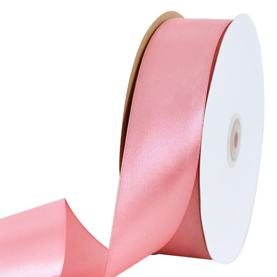 GetUSCart- TONIFUL 1-1/2 Inch (40mm) x 100 Yards Rose Gold Wide Satin  Ribbon Solid Fabric Ribbon for Gift Wrapping Chair Sash Valentine's Day  Wedding Birthday Party Decoration Hair Floral Craft Sewing