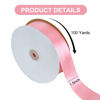 Picture of TONIFUL 1-1/2 Inch (40mm) x 100 Yards Rose Gold Wide Satin Ribbon Solid Fabric Ribbon for Gift Wrapping Chair Sash Valentine's Day Wedding Birthday Party Decoration Hair Floral Craft Sewing