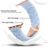 Picture of HOPO Compatible With Apple Watch Band Series Ultra 8 7 SE 6 5 4 3 2 1 Thin Light Resin Strap Bracelet With Stainless Steel Buckle Replacement For iWatch (Pearl Blue/Rose Gold,38/40/41mm)