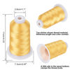 Picture of Simthread Embroidery Thread Butternut S024 5500 Yards, 40wt 100% Polyester for Brother, Babylock, Janome, Singer, Pfaff, Husqvarna, Bernina Machine