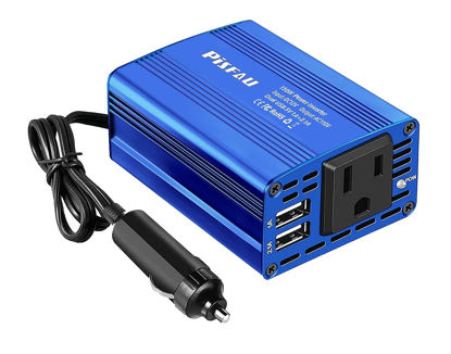 Picture of 150W Car Power Inverter DC 12V to 110V AC Converter with 3.1A Dual USB Power inverters for Vehicles,Road Trip Essentials Camping Accessories