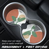 Picture of Aiawoxc Car Cup Holder Coasters, 2 Pack Universal Auto Anti Slip Insert Coaster, Car Coasters with A Finger Notch, Cute Car Assecories for Women Men, Cup Mat for Most Car Interior (Tropical Plants)