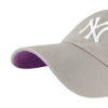 Picture of '47 MLB New York Yankees Ball Park Clean Up Adjustable Hat, Adult One Size Fits All (New York Yankees Gray Pink)