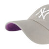Picture of '47 MLB New York Yankees Ball Park Clean Up Adjustable Hat, Adult One Size Fits All (New York Yankees Gray Pink)