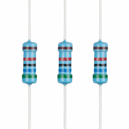 Picture of EDGELEC 100pcs 56K ohm Resistor 1/2w (0.5Watt) ±1% Tolerance Metal Film Fixed Resistor, Multiple Values of Resistance Optional
