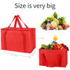 Picture of XXL Insulated Food Delivery Bag Red Cooler Bags Keep Food Warm Catering Therma for doordash Catering Cooler Bags Keep Food Warm Catering Therma Catering Shopper Accessories hot