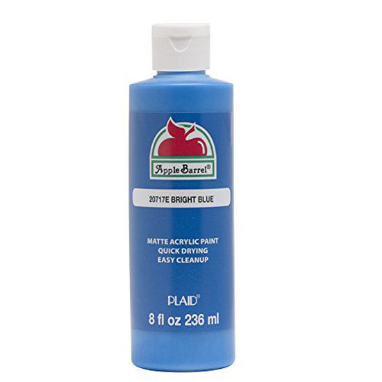 Picture of Apple Barrel Acrylic Paint (8 Ounce), 20717E Bright Blue, 8 Fl Oz (Pack of 1)