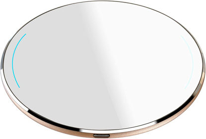 Picture of TOZO W1 Wireless Charger Thin Aviation Aluminum Computer Numerical Control Technology Fast Charging Pad Gold (NO AC Adapter)