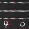 Picture of Jishi 16ft Cuban Link Chain Roll 6mm Silver Stainless Steel Necklace Chains for Jewelry Making, DIY Mens Necklace Bracelet Crafts Supplies Findings, Metal Cuban Link Chain w/Lobster Clasps, Jump Rings