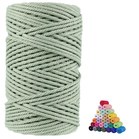 5mm 100% Natural Cotton Cord Twisted Macrame Rope String DIY
