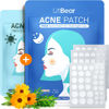 Picture of LitBear Acne Pimple Patches- Day and Night 4 Sizes 180 Dots Thin & Thick Hydrocolloid Patches with Witch Hazel, Tea Tree & Calendula Oil, Extra Adhesion for Face Zit Patch Dots