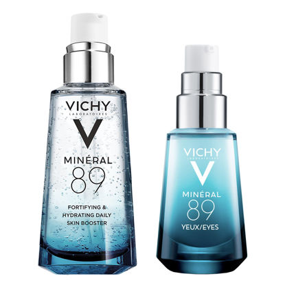 Picture of Vichy Vichy Hydration and Skin Strengthening Kit, Mineral 89 Hyaluronic Acid Face Serum and Eye Serum with Caffeine, 1.0 ct.